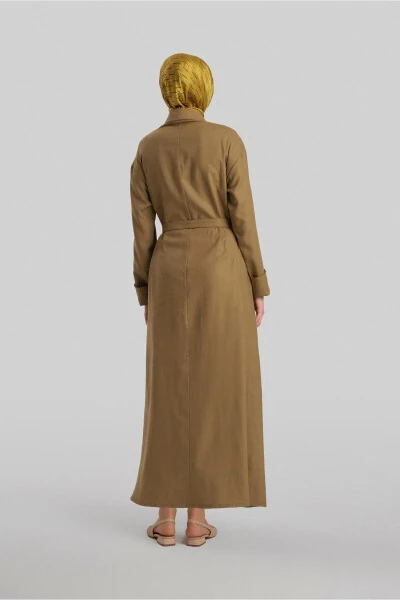 Cotton Dress with Statement Sleeves - 6