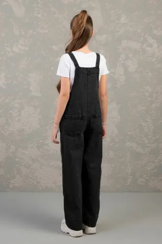 Cotton Gabardine Jumpsuit for Girls, Ages 9-14 - 4