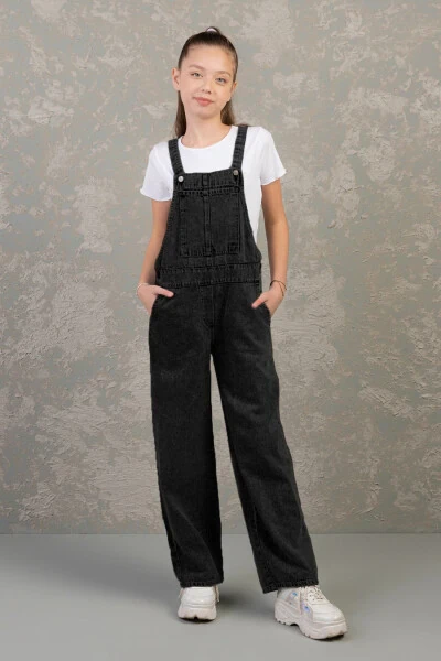 Cotton Gabardine Jumpsuit for Girls, Ages 9-14 - DMB BOYS & GIRLS