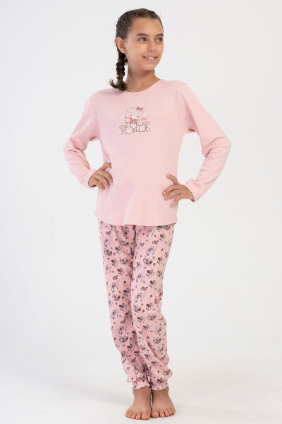 Cotton Girls Interlock Long Sleeve Pajama Set (1-2/5-6) - 1