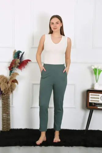 Cotton Haki Single Bottom Pajama 27523 - 3