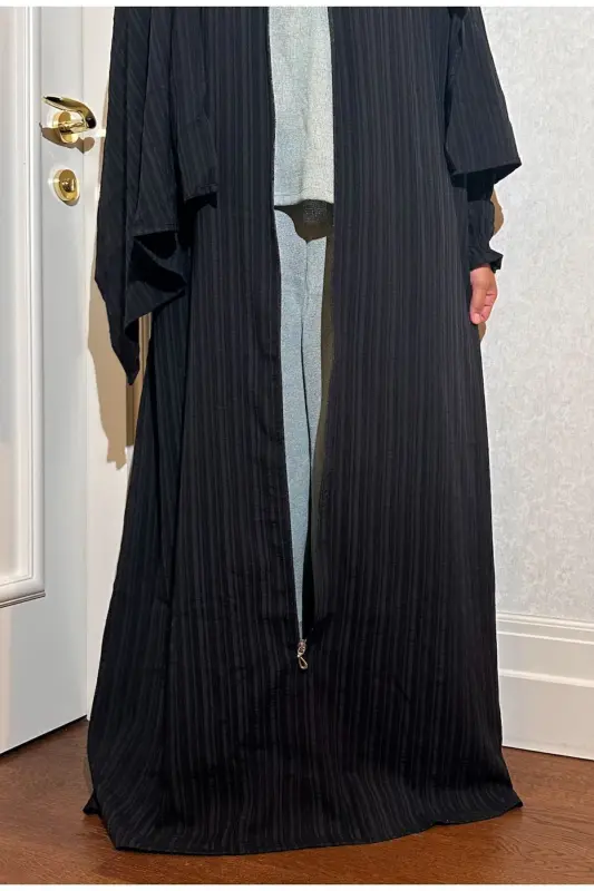 Cotton, high-quality, lightweight and soft fabric, one-piece, practical, black-bagged prayer dress - 3