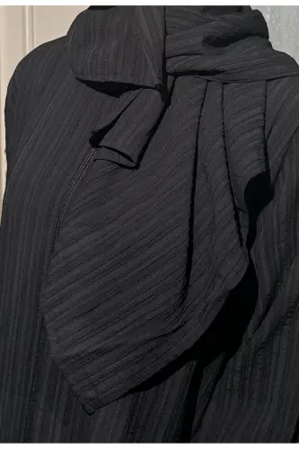 Cotton, high-quality, lightweight and soft fabric, one-piece, practical, black-bagged prayer dress - 6