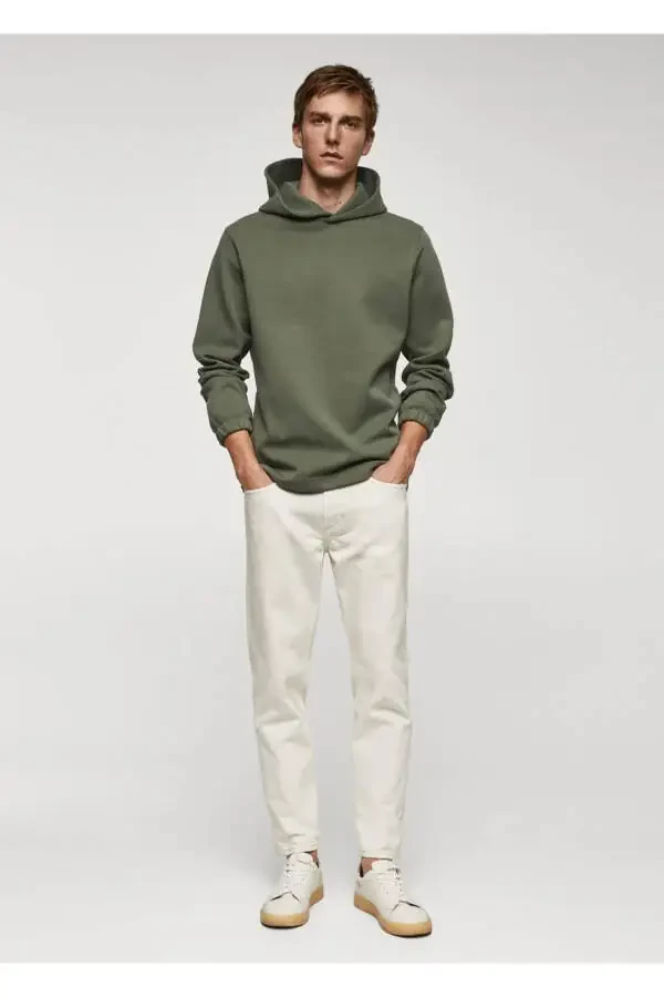 Cotton Hoodie Sweatshirt - 2