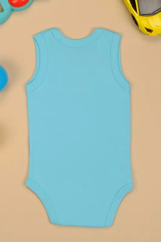 Cotton Is This Sweetness A Joke Printed Snap Bodysuit - turquoise - 3