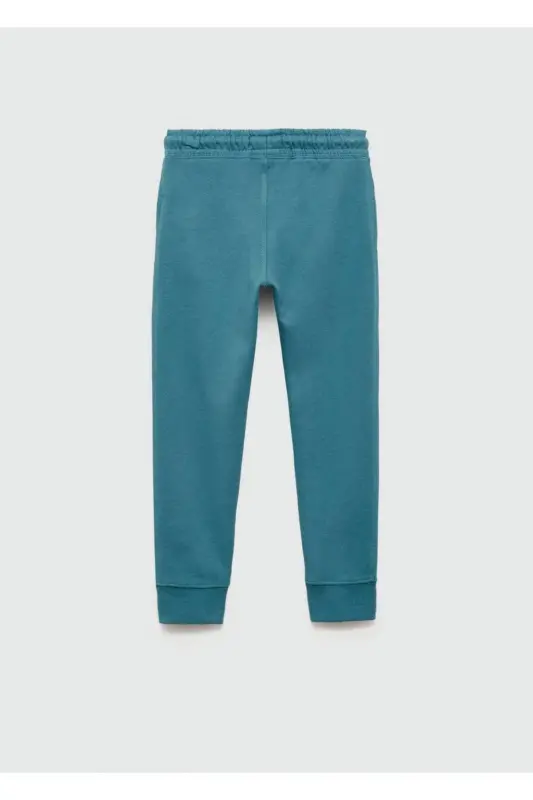 Cotton jogger pants - Prussian Blue - 2