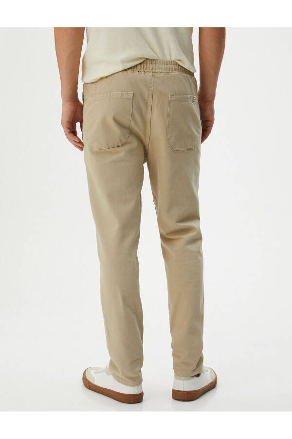 Cotton Jogger Pants with Pocket Detail and Drawstring Waist - 16