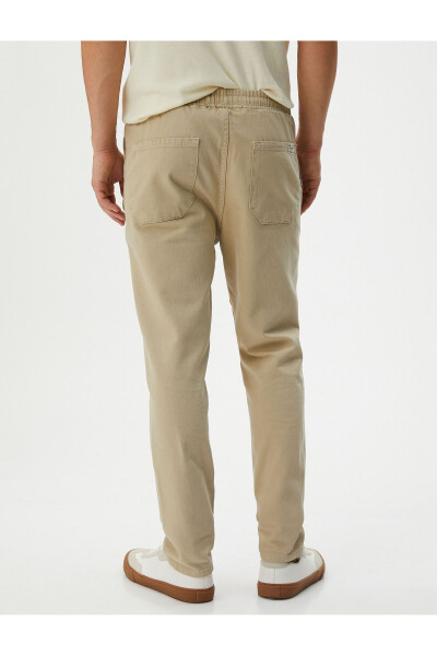 Cotton Jogger Pants with Pocket Detail and Drawstring Waist - 10