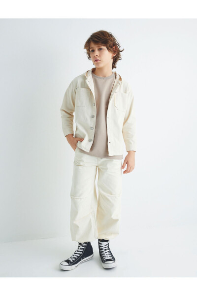 Cotton jogger parachute pants with pockets - 2