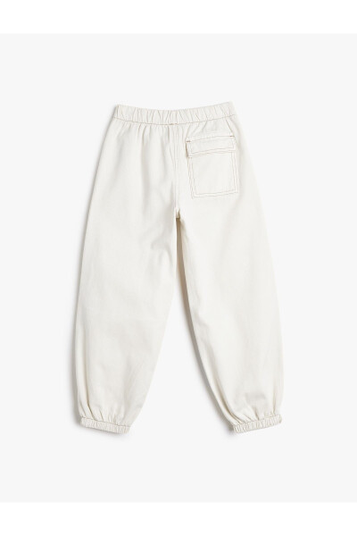 Cotton jogger parachute pants with pockets - 4