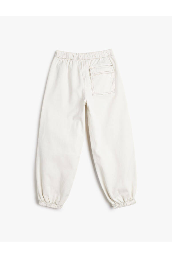 Cotton jogger parachute pants with pockets - 4