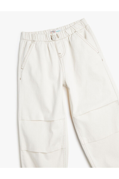 Cotton jogger parachute pants with pockets - 5