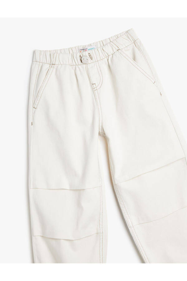 Cotton jogger parachute pants with pockets - 5