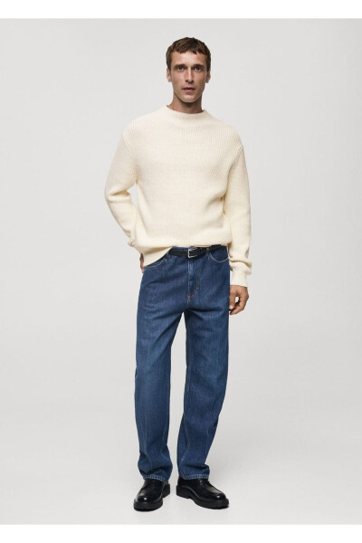 Cotton Knit Sweater - MANGO MAN (1)