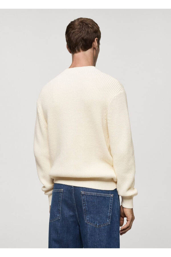 Cotton Knit Sweater - 4