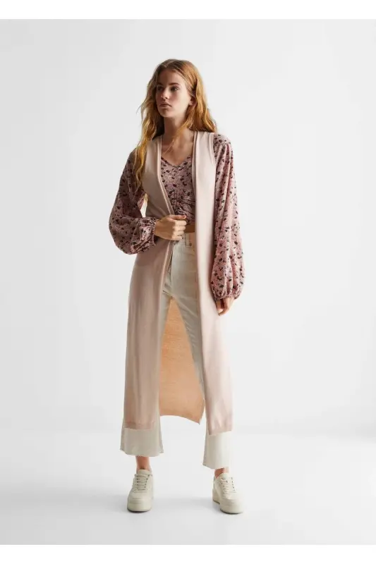 Cotton Knit Vest-Sand Beige - 6