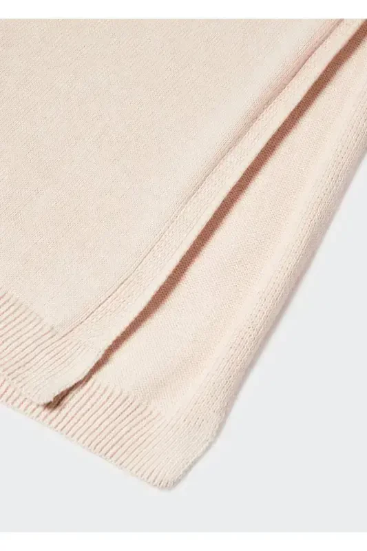 Cotton Knit Vest-Sand Beige - 3