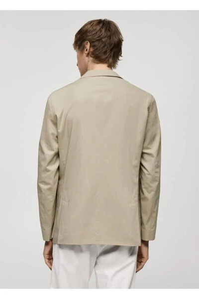 Cotton Lightweight Blazer Jacket - 4
