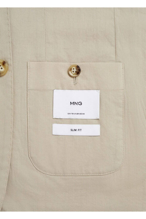 Cotton Lightweight Blazer Jacket - 6