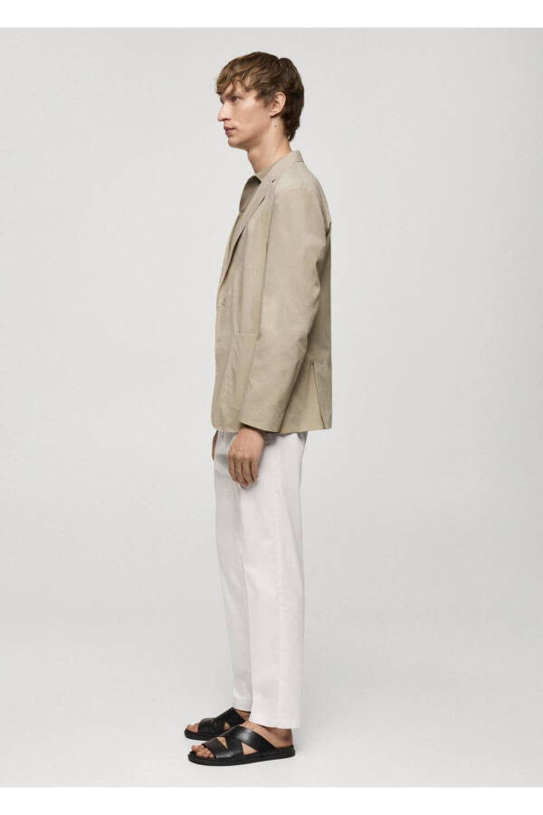 Cotton Lightweight Blazer Jacket - 8