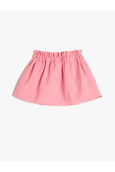 Cotton Lined Skirt with Elastic Waist - 16