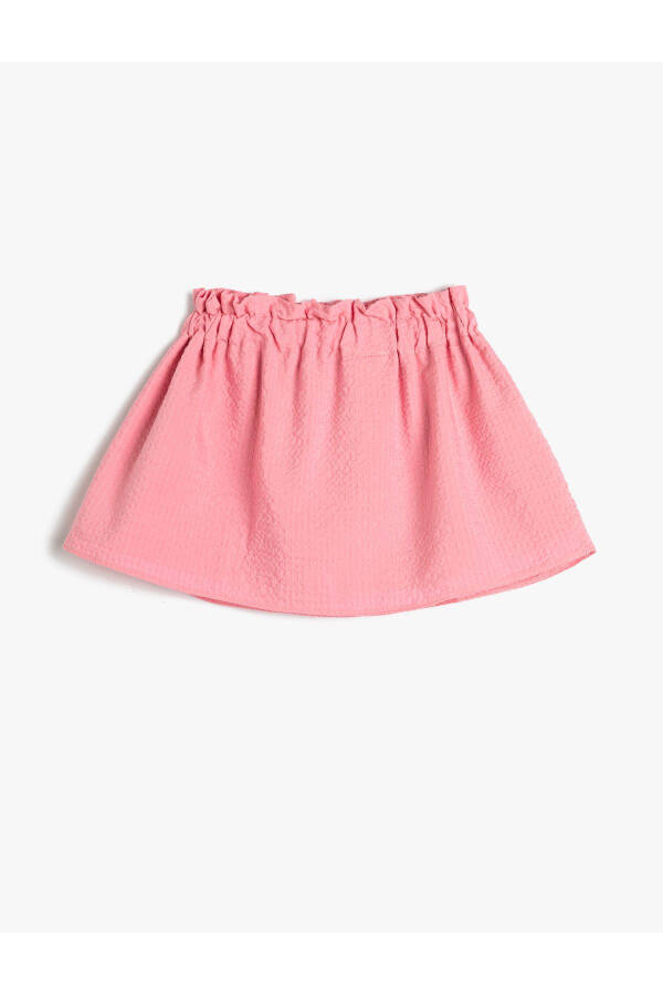 Cotton Lined Skirt with Elastic Waist - 17