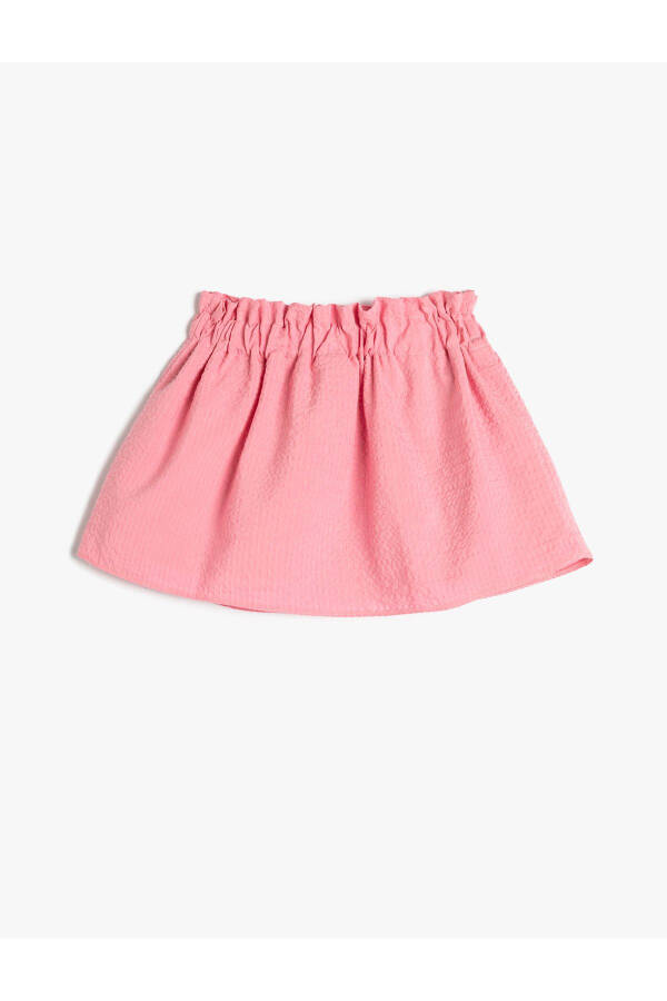 Cotton Lined Skirt with Elastic Waist - 13