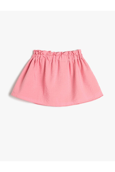 Cotton Lined Skirt with Elastic Waist - 14