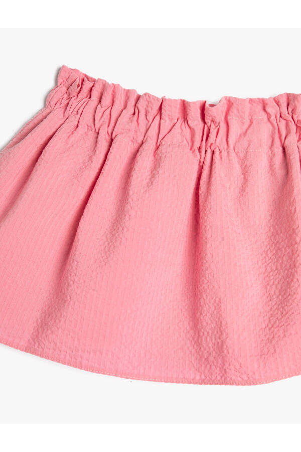 Cotton Lined Skirt with Elastic Waist - 6