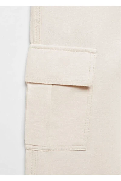 Cotton Linen Cargo Pants - 6