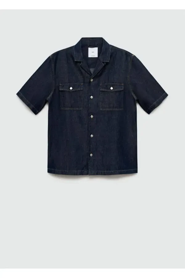 Cotton linen denim shirt - 3