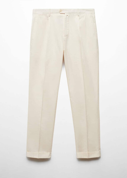 Cotton linen pleated pants - 11