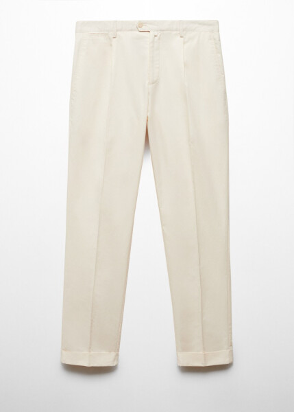 Cotton linen pleated pants - 2