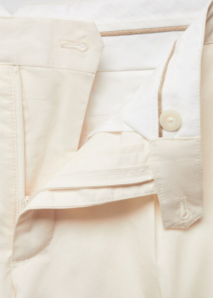 Cotton linen pleated pants - 5