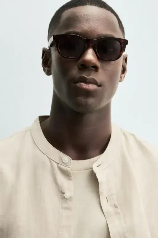 COTTON LINEN SHIRT-Light beige - 9