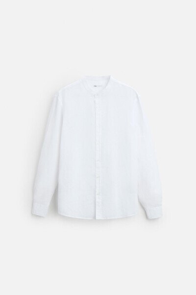 COTTON LINEN SHIRT-White - 6