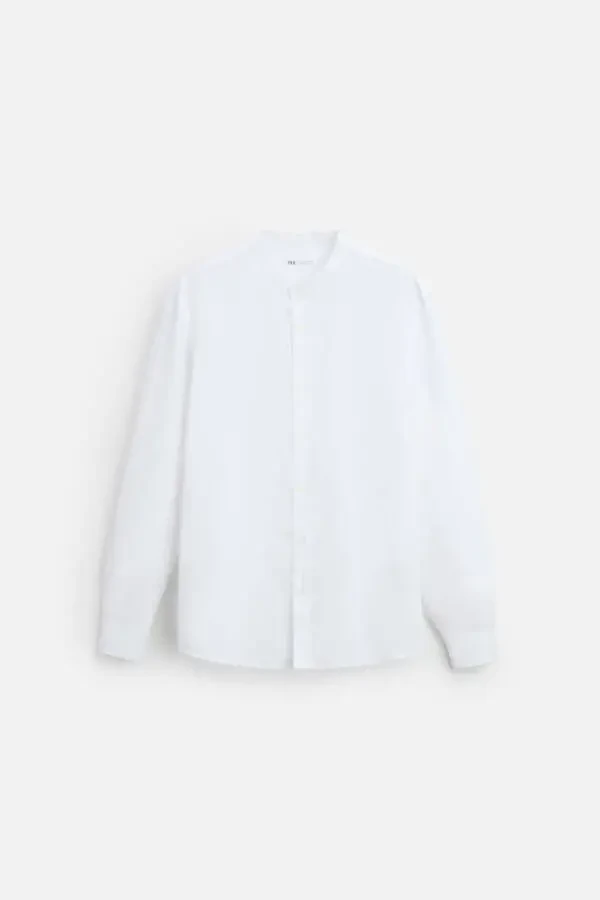 COTTON LINEN SHIRT-White - 6