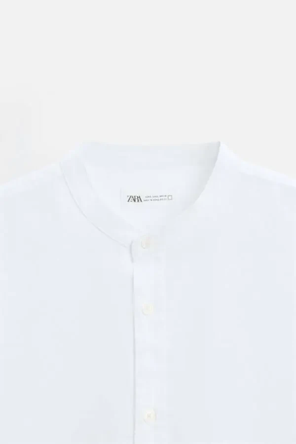 COTTON LINEN SHIRT-White - 8