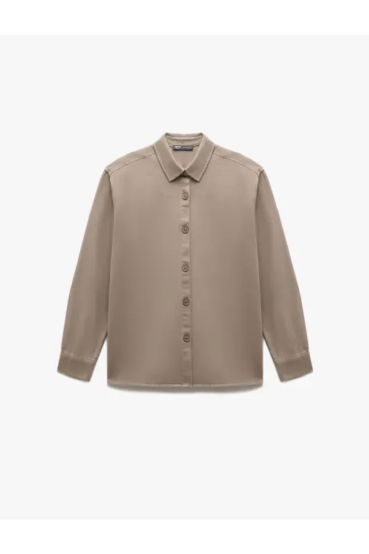 Cotton Long Sleeve Regular Fit Classic Collar Buttoned - 3