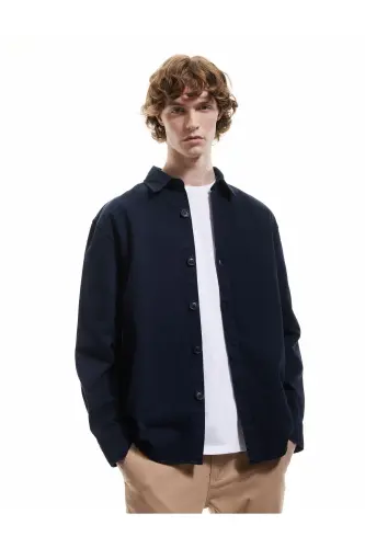 Cotton Long Sleeve Regular Fit Classic Collar Buttoned - KOTON (1)