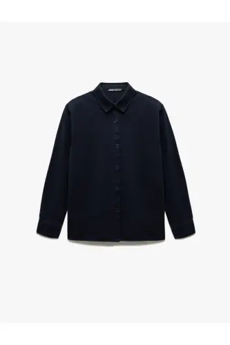 Cotton Long Sleeve Regular Fit Classic Collar Buttoned - 3