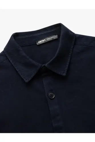 Cotton Long Sleeve Regular Fit Classic Collar Buttoned - 5