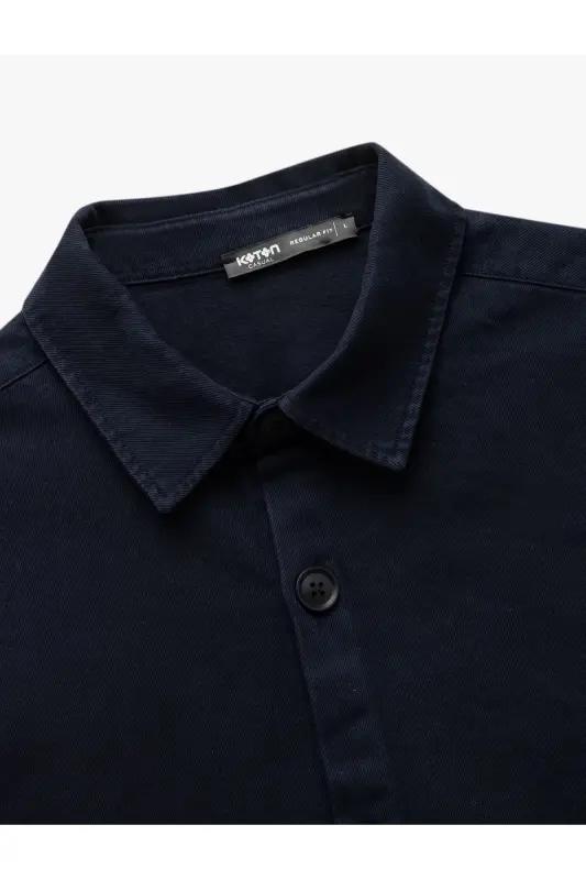 Cotton Long Sleeve Regular Fit Classic Collar Buttoned - 5