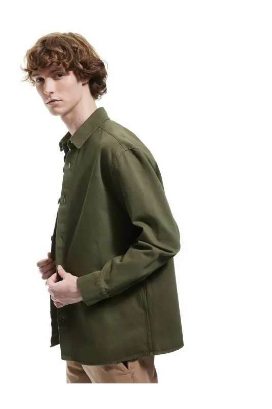 Cotton Long Sleeve Regular Fit Classic Collar Buttoned - 1