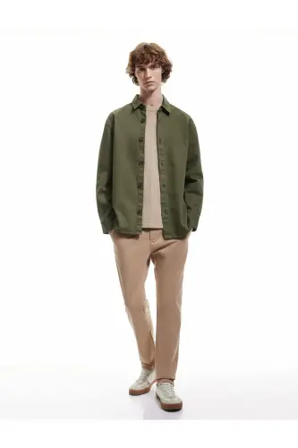 Cotton Long Sleeve Regular Fit Classic Collar Buttoned - KOTON (1)