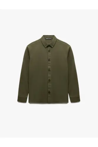 Cotton Long Sleeve Regular Fit Classic Collar Buttoned - 3