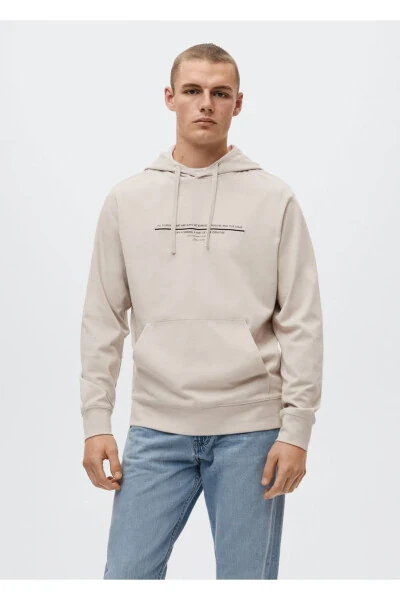 Cotton Message Sweatshirt - MANGO MAN