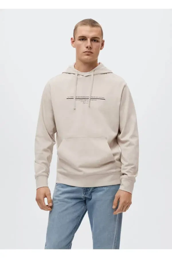 Cotton Message Sweatshirt - 1