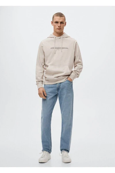 Cotton Message Sweatshirt - MANGO MAN (1)