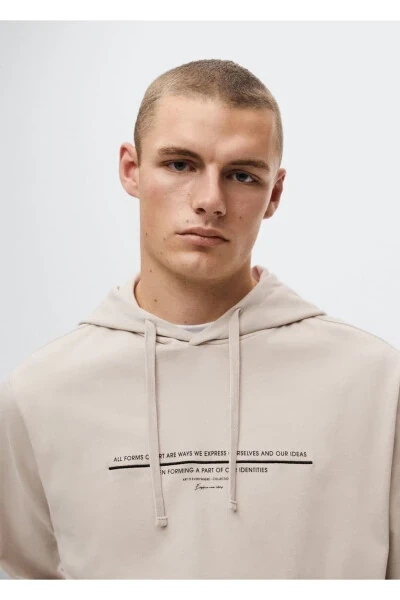 Cotton Message Sweatshirt - 5